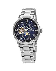 Men's Orient Star Stainless Steel Blue (Open Heart) Dial Watch