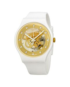 Men's Originals Sunray Glam Silicone Gold Skeleton Dial Watch