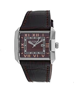 Men's Otto Leather Brown Dial Watch