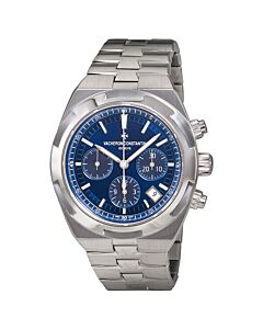 Men's Overseas Chronograph Stainless Steel Blue Dial