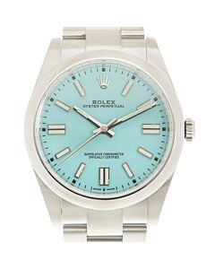 Mens-Oyster-Perpetual-41-Stainless-Steel-Turquoise-Blue-Dial-Watch