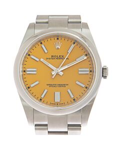 Men's Oyster Perpetual 41 Stainless Steel Oyster Yellow Dial Watch