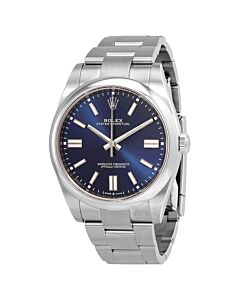 Men's Oyster Perpetual Stainless Steel Blue Dial Watch