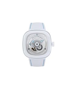 Men's P Series "Curaçao" Leather White Dial Watch