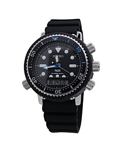 Men's Padi Prospex Silicone Black Dial Watch