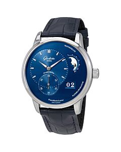 Men's PanoMaticLunar (Alligator) Leather Blue Dial Watch