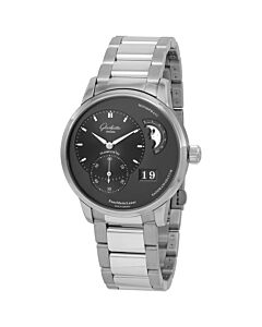 Men's PanoMaticLunar Stainless Steel Ruthenium Dial Watch
