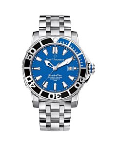 Men's Patravi Scubatec Stainless Steel Blue Dial Watch