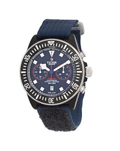 Men's Pelagos Chronograph Fabric Strao Blue Dial Watch