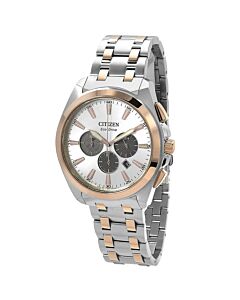 Men's Peyten Chronograph Stainless Steel Silver-tone Dial Watch