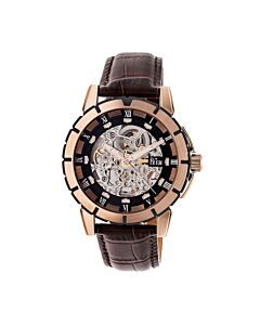 Men's Philippe Leather Black Dial