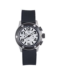 Men's Piemonte Silicone Silver Dial Watch
