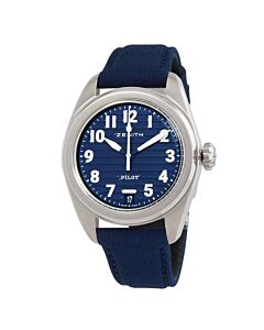 Men's Pilot Fabric Blue Dial Watch