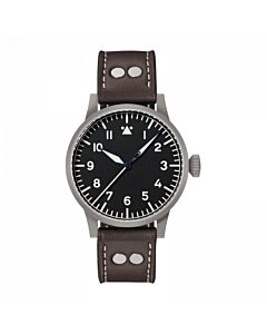 Men's Pilot Watch Original Leather Black Dial Watch