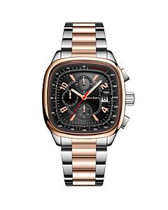 Men's Polaris Chronograph Stainless Steel Black Dial Watch