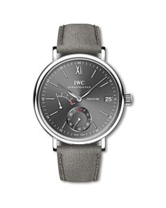 Men's Portofino Suede Grey Dial Watch
