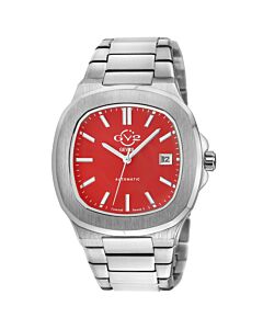 Men's Potente Stainless Steel Red Dial Watch