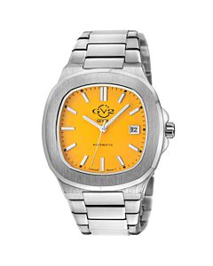 Men's Potente Stainless Steel Yellow Dial Watch