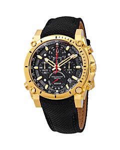 Mens-Precisionist-Chronograph-Lined-Nylon-Leather-backed-Black-Carbon-Fiber-Dial