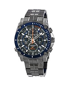 Men's Precisionist Chronograph Stainless Steel Black-Blue Dial Watch