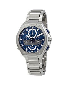Men's Precisionist Chronograph Stainless Steel Blue (Cut Out) Dial Watch