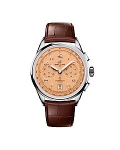 Men's Premier B01 Chronograph Alligator Leather Peach Dial Watch