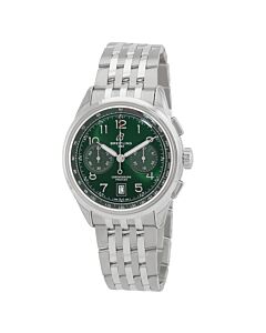 Men's Premier B01 Chronograph Stainless Steel Green Dial Watch