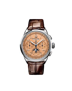 Men's Premier B25 Datora Chronograph Leather Brown Dial Watch