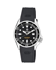 Men's Pro Diver 200 Silicone Black Dial Watch
