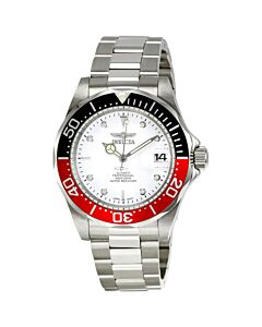 Men's Pro Diver Automatic Stainless Steel White Dial