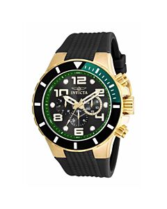 Men's Pro Diver Chronograph Polyurethane Black Dial Watch