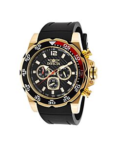 Men's Pro Diver Chronograph Polyurethane Black Dial Watch