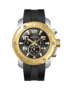 Men's Pro Diver Chronograph Silicone Black Dial Watch