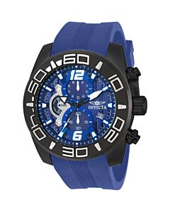 Men's Pro Diver Chronograph Silicone Blue Dial Watch