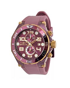 Men's Pro Diver Chronograph Silicone Dark Purple Dial Watch