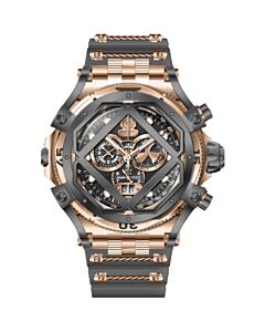 Men's Pro Diver Chronograph Silicone Gold-tone Dial Watch