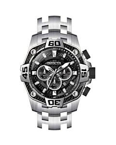 Men's Pro Diver Chronograph Stainless Steel Black Carbon Fiber Dial Watch