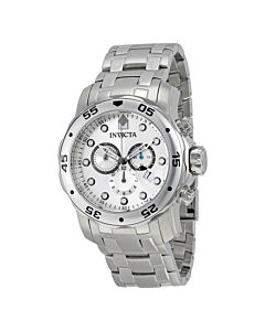 Men's Pro Diver Chrono Stainless Steel Silver-Tone Dial