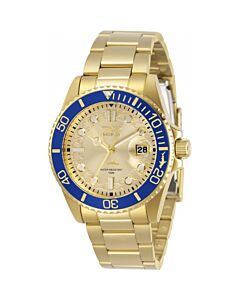 Men's Pro Diver Master of The Oceans Stainless Steel Gold-tone Dial
