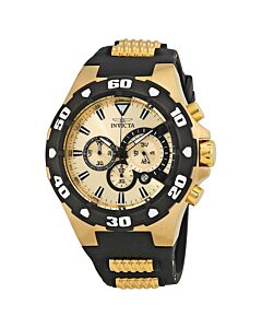 Men's Pro Diver Polyurethane with Yellow Gold-plated accents Yellow Gold Dial