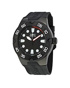 Men's Pro Diver Rubber Black Dial Watch