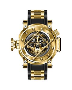 Men's Pro Diver Silicone and Stainless Steel Two-tone (Black and Gold-tone) Dial Watch