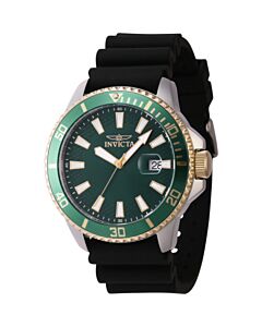 Men's Pro Diver Silicone Green Dial Watch