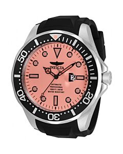 Men's Pro Diver Silicone Red Dial Watch