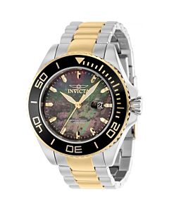 Men's Pro Diver Stainless Steel Black Oyster Dial Watch