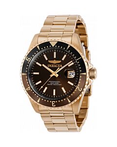 Men's Pro Diver Stainless Steel Brown Dial Watch