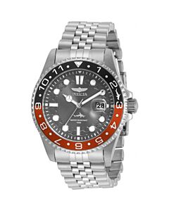 Men's Pro Diver Stainless Steel Charcoal Dial Watch