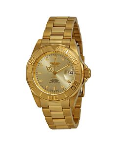 Men's Pro Diver Auto 18K Gold-Plated SS Champagne Dial