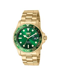Men's Pro Diver Stainless Steel Green Dial Watch