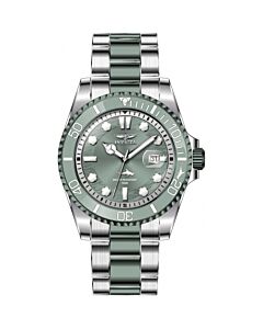 Men's Pro Diver Stainless Steel Light Green Dial Watch